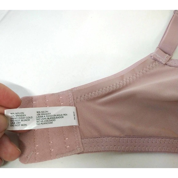 Laura Ashley NWOT WM 38DD Bra Pink Lace Floral Design Adjustable Straps - Picture 5 of 8